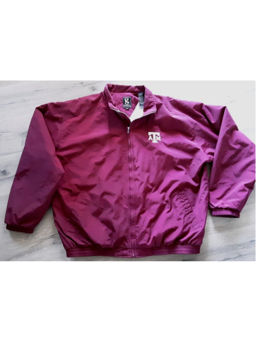 TEXAS A&M Aggies-Maroon Jacket-Sz 2XL-Full Zip-Lined-Gear For Sports-NWOT